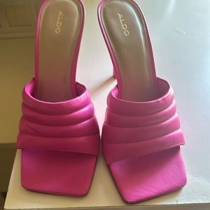 Aldo sandals with heels. Worn once.